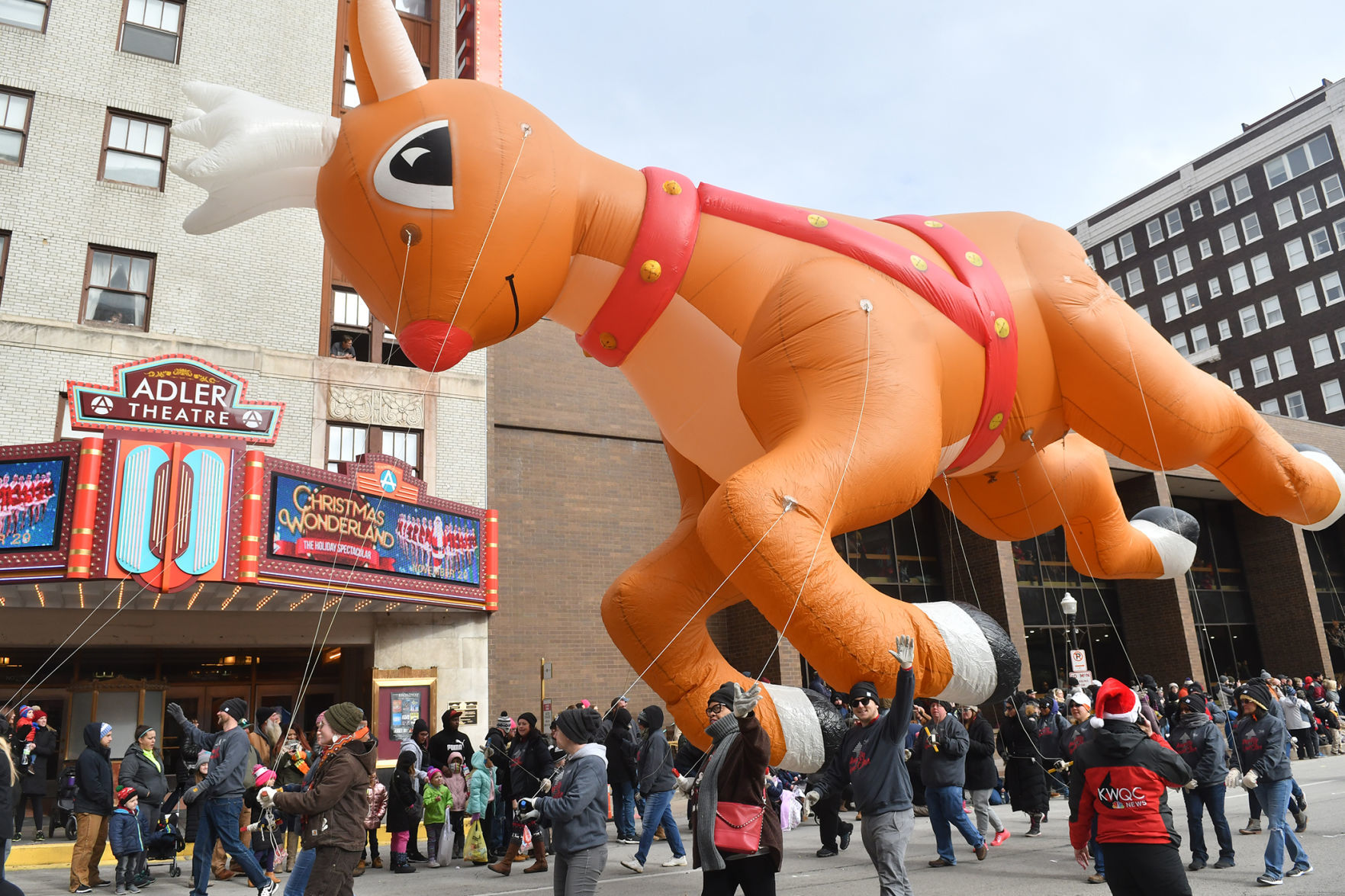 The 27th annual Holiday Parade in downtown Davenport.